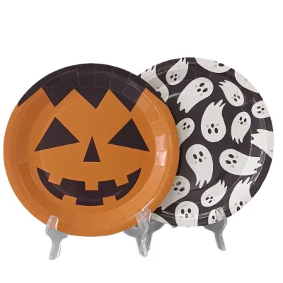 Factory Produced Disposable Eco-friendly Paper Tableware Set Plastic-Free Includes Plates & Cups for Birthday Parties