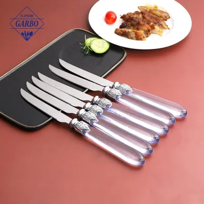 Stainless Steel Dinner Knife with Plastic Handle Hot Sale in Brazil Cheap Dinner Knife Made in China