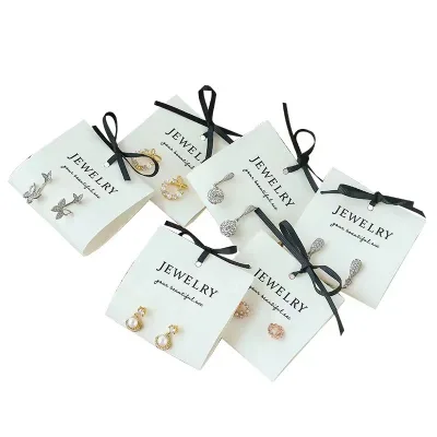 New Fashion Compact and Lightweight Luxury microfiber jewelry pouch Simple Style for Earring Packaging