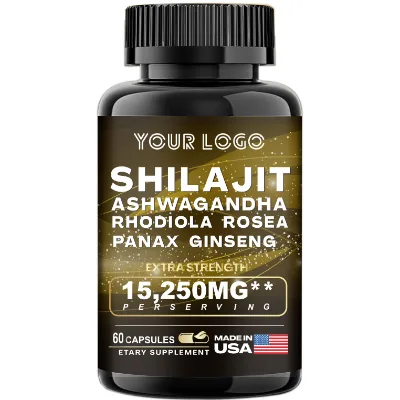 Shilajit and Sea Moss Capsules Ashwagandha Turmeric All in 1 Shilajit Capsules Health Care Herbal Supplement