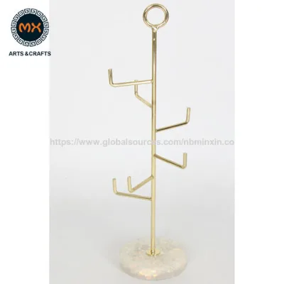 Jewelry storage rack tree necklace jewelry organizer display gold earrings holder