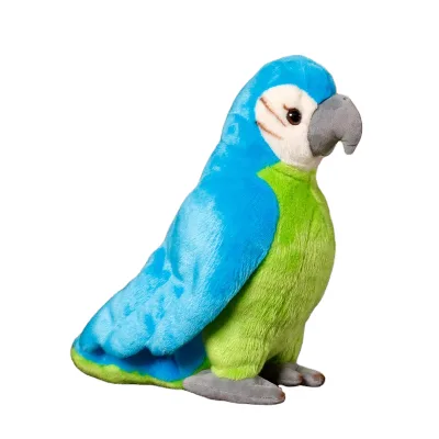 Simulation White Red Green Parrot Plush Custom Plush Birds Logo Plush Parrot