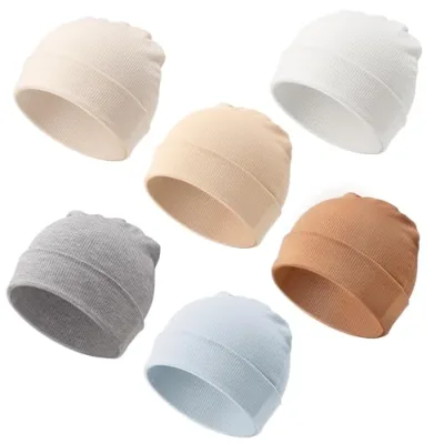 DRESHOW Unisex Baby Beanies Adjustable Spandex/Cotton Newborn Boys Girls Soft Cute Warm Hat Hospital Nursery Cap for Infants 0-3