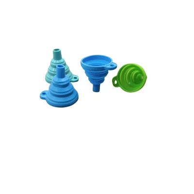 Multi-color Silicone Rubber Foldable Funnel for Powder Filling with Safety