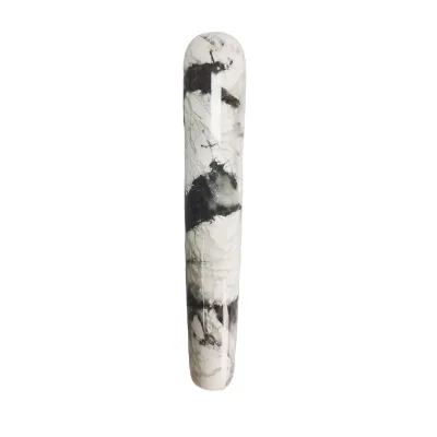Natural Crystal Yoni Wand for Healing and Jade Massage Carved Howlite Engraving Technique
