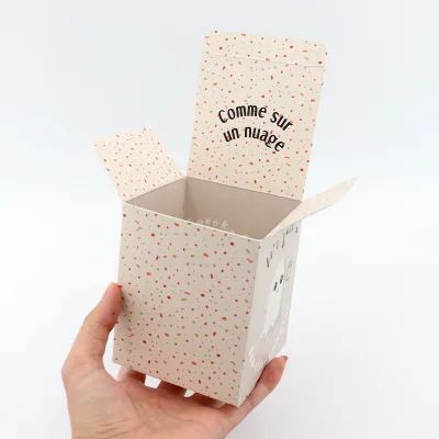 Eco Friendly Secent Candle Jar Package Folded Paper Box with Custom logo