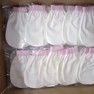 Wholesale Custom 100% Natural Raw Silk Exfoliating Gloves Eco-Friendly Beauty Silk Bath Exfoliating Gloves