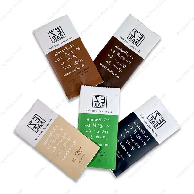 Eco-friendly Biodegradable Kraft Flexible Back Side Seal Heat Sealable Pop Popsicle Bags Wrapper With Logo Print
