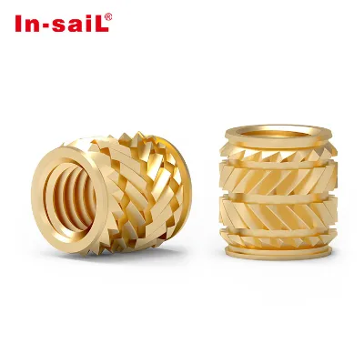 4-40 6-32 8-32 10-24 M2.5 M3 M3.5 Tapered Heat Staking Brass Threaded Insert Nuts for Laptop and Tool