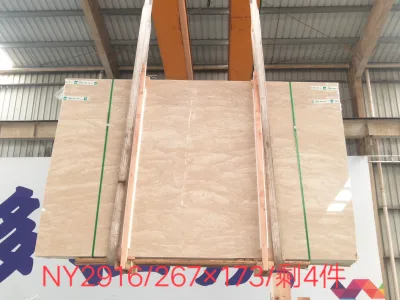 Beige Big Flower Cloud Omani Beige Tile for Floor Wall House Building Decoration Panel Bathroom Vanity Top Marble Slabs