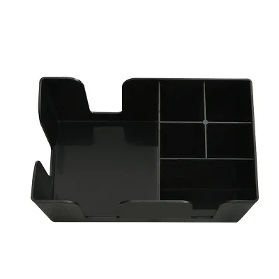 Bar Products Plastic Napkin Straw Organizer With 6 Compartments PP Caddy Organizer