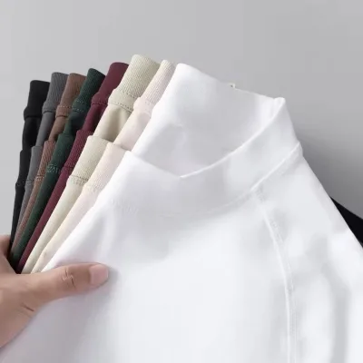 Wholesale 300gsm Heavyweight Cotton Short-sleeved Raglan Solid Color Men's Eco-Friendly Breathable Loose Casual T-shirt