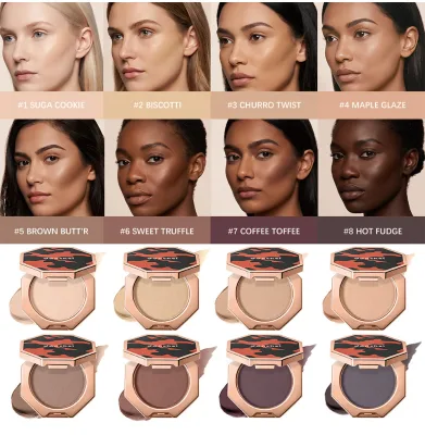 Wholesale Danchel 8 Color Concealer Contour Palette Cream Waterproof Nose Shadow Face Shaping Foundation Makeup Paste