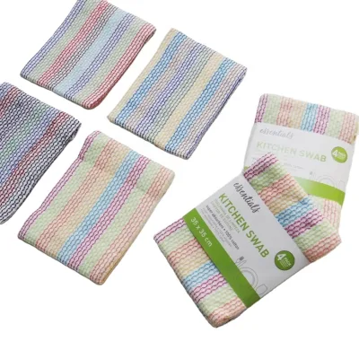 Cheap Wholesale Kitchen Dish Towel Set of 4 Absorbent Towels Perfect for Kitchen Messes and Drying Dishes