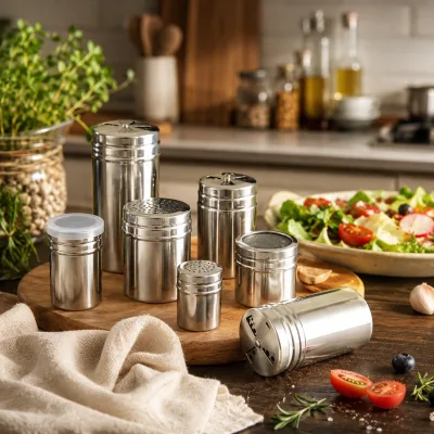 OEM Stainless Steel Seasoning Jar Multi Hole Spice Shaker Salt Pepper Dispenser Large Capacity Bottle for Kitchen BBQ Restaurant