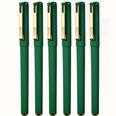 Green Black Purple Wholesale Custom logo Plastic Colorful Ink Customizable Office School Gel Ball Point Pen