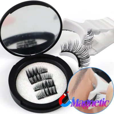 Easy to Wear Quantum Magnetic Lash Wholesale Magnetic Soft False Eyelashes with Applicator Without Glue