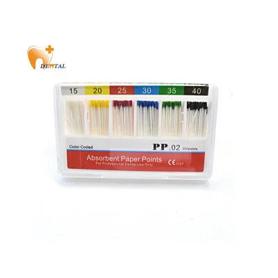 Dental Root Canal Dryer Taper Tip Moisture Absorbent Cotton Twist Paper Points Box Package