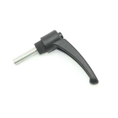 Quick Release Adjustable Lever Handle Plastic Indexing Reposition Button M6 M8 M10 for Machine Tool Jig Fixture Clamping Use