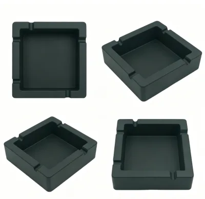 Custom square Silicone Ashtray Shockproof Silicone Ashtray Multi-card Slot Household Ashtray Car Silicone Ash Box