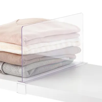 OEM 2026 Shelf Dividers,Clear Closet Shelf Separators Clothing Organizer Perfect for Bedroom Shelving