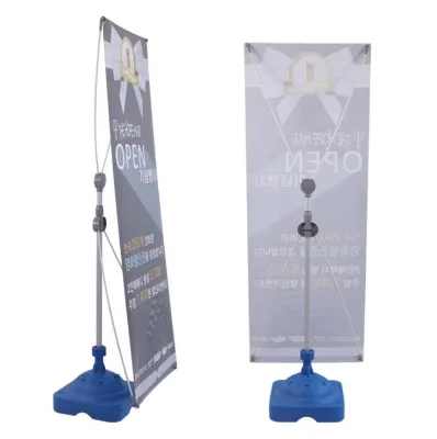 High Quality Easy Assembled Advertising Display X Banner Stand Water Base