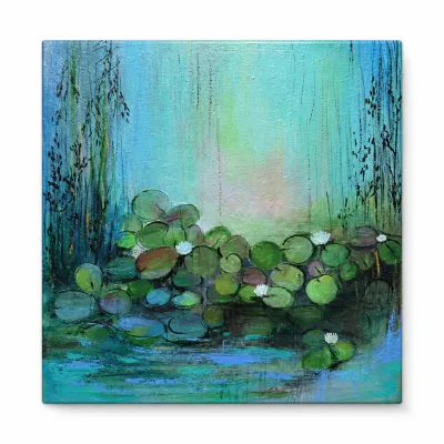High Quality Europe Home Decor Impressionist Painter Monet Water Lily Series Handpainted Oil Canvas Landscape Painting Custom
