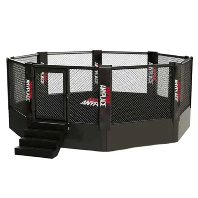 Professional Training Mma Cage Floor Micro Fiber Leather Thick Octagon Shaped MMA Cage Floor Type Mma Training Cage for MMA