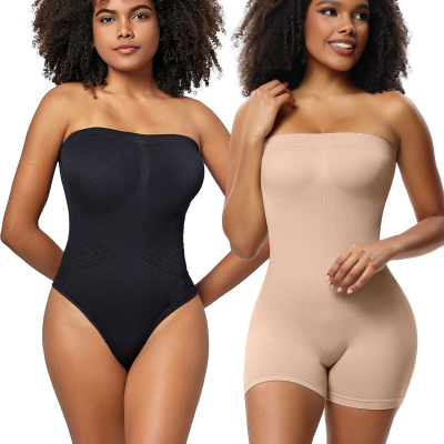 Women's Body Shaping Bodysuit Strapless Corset Shapewear Bodysuit