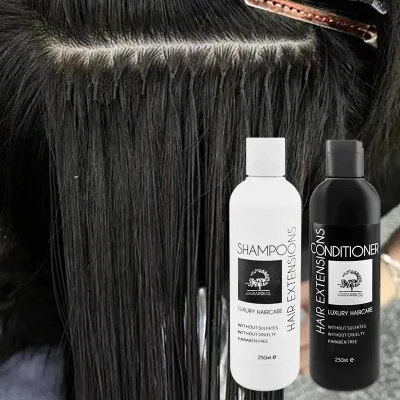 Wholesale Moisturizing Shampoo & Conditioner for Hair Extensions | Fast-Detangling & UV Shield for Synthetic/Remy Hair