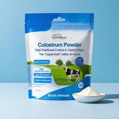 Factory Price Food Grade Wholesale Bovine Colostrum Milk Powder 20% IgG OEM Service