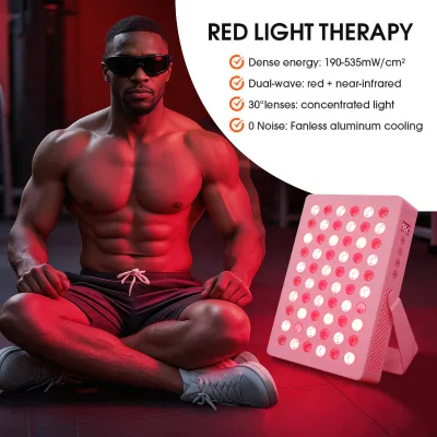 Desktop Red Light Therapy Face Panel-300W High Power 850nm/660nm LEDs for Home Use
