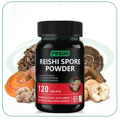 Ausreson Private Label Reishi Mushroom Extract Immune Support Supplements 500mg Capsules Reishi Mushroom Capsules