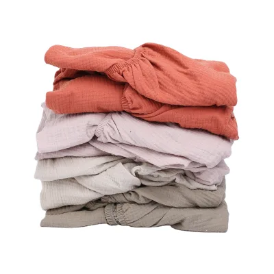 China Soft Organic Baby Fitted Crib Sheet Cheap Wholesale Bamboo Muslin Baby Fitted Cot Sheet