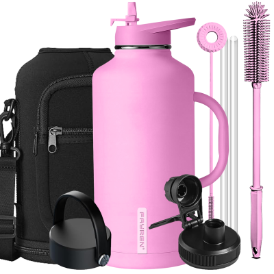 Water Bottle Double Wall Insulated Stainless Steel Vacuum Leak Proof Jug 64oz 128oz One Gallon Jug Vaccum Flask & Thermoses