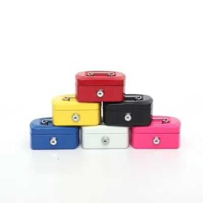Best selling cute oval small metal cash coin box as gift for kids