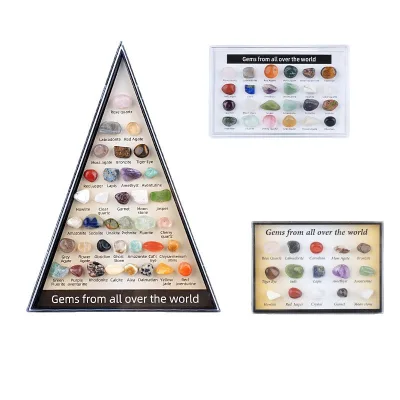Hot Selling Natural Crystal Specimen Set 36-Kind Mini Mineral Collection Children Science Education for Gift