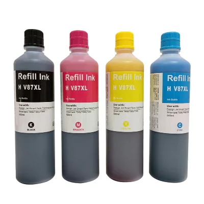Premium Ink 500ml V87XL Refill Ink for HP DesignJet Smart tank T908 T950 T850 MFP Printer Ink