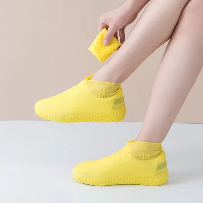 2022 Silicone Waterproof Resistant Rain Boots Non-Slip Washable Protection for Women, MenShoe Covers