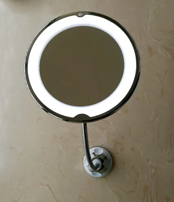 Adjustable Brightness Touch Switch Sensor Beauty Light Mirror Portable Cosmetic Fashion Smart Round LED Makeup Mirror