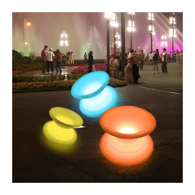 Glow Portable Spun Stool LED Spinning Top Rocking Chair (CH6543)