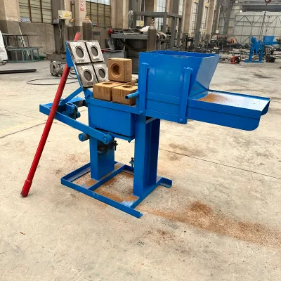 Hand Operated Interlocking Clay Brick Making Machine 60s Molding Cycle Huaning Brand 8 Hours Production 1 Year Warranty
