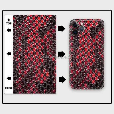 Wholesale Low Price High Quality 3D Relief Varnish Effect 12x18cm Phone Stickers Skin Pvc