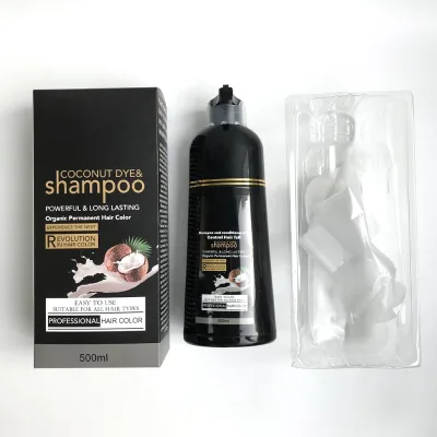 High Quality Hair Color Shampoo Organic Home Use Color Dye Shampoo Fast Ammonia Free Black Hair Dye Shampoo