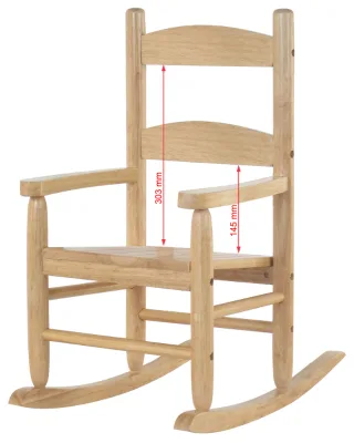 Wooden Chair Kids Rocking Chair