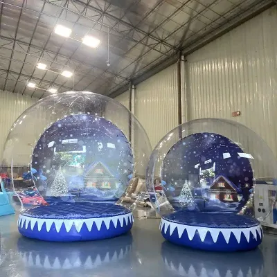 Transparent Crystal Ice House Inflatable Advertising Inflatables Mini with Domed Double Bubble Design