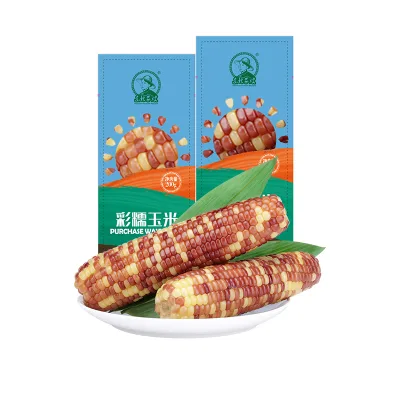 Sweet Mottled Purpleblack Waxy Maize Corn Freshly Preserved in Brine Water Salt for Eating Styles