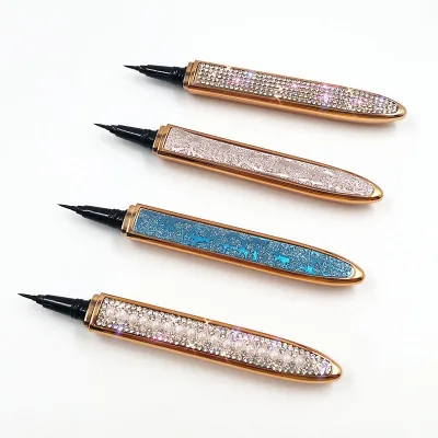 Private Label Gel Eyeliner Stamp Eyelashes with Waterproof Magnetic Glitter Neon Glue Pen Adhesive Eyeliner Pencil