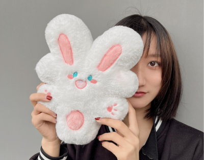 Factory Direct Sale Plush Toy 8 Inch Rich Bunny Designed with Reference to the RMB Symbol Foreshadows Making a Fortune