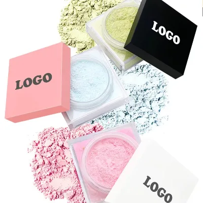 Wholesale Private Label Long-Lasting Setting Loose Powder Oil-Control Waterproof Vegan Concealer Powder Makeup Finish Low MOQ
